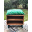 Ver imagem 2 de Sapateira Boho Verde Sala Quarto Escritório 40x40 4 Pares