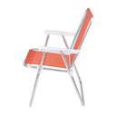 Ver imagem 3 de Cadeira Alta Alumínio Polietileno Laranja Neon Mor