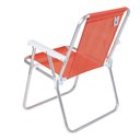 Ver imagem 4 de Cadeira Alta Alumínio Polietileno Laranja Neon Mor