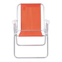 Ver imagem 2 de Cadeira Alta Alumínio Polietileno Laranja Neon Mor