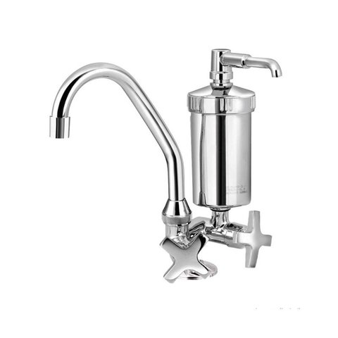 Torneira para cozinha de mesa com filtro 1/4 de volta C34 cromada Esteves