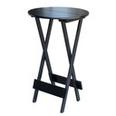 Ver imagem 1 de Mesa de Madeira Bistrô Dobrável Ideal para Bar e Restaurante Preto