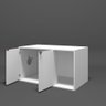 Box Pet Para Gato Cantinho Banheiro Com 2 Portas Branco Com Cobre - 12