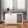 Box Pet Para Gato Cantinho Banheiro Com 2 Portas Branco Com Cobre - 7