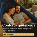 Ver imagem 2 de Rede de Descanso Artesanal Azul Luxo Premium – Casal Gigante (300 Kg)