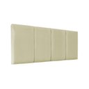 Ver imagem 1 de Cabeceira Modular Cama Box Estofada Luxo Corino Rbl:queen Painel/bege