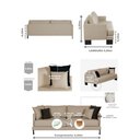 Ver imagem 3 de Sofá São Luiz Living 3 Lugares Linho Corriente 2 MT Espuma D33 Sofatec