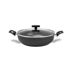 Wok Brinox Antiaderente Ceramic Life com Tampa e Alças 3,55l Preserve Cinza Cinza