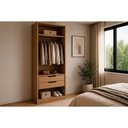 Ver imagem 1 de Guarda Roupa Modulado Armário 2 Gavs Liga Kappesberg Canela