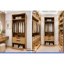 Ver imagem 5 de Guarda Roupa Modulado Armário 2 Gavs Liga Kappesberg Canela