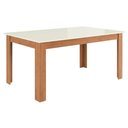 Ver imagem 5 de Mesa Jantar 1,60m x 0,90m com 6 Cadeiras Assento Estofado 100% MDF Dalla Costa Cor:Off White com