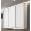 Ver imagem 2 de Guarda Roupa Casal 3 Portas 8 Gavetas - Sollo-branco - Móveis Novo Horizonte