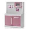 Armário de Cozinha Infantil Perfeita Rosa/Branco em MDF - Planet Baby - 1