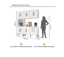 Ver imagem 3 de Cozinha Lorena 11 Pts Torre Quente Kaiki Móveis - Branco