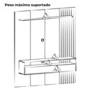 Ver imagem 5 de Painel Suspenso Tv 65 Pol 1p 180 Cm Cinamomo Off White Arly