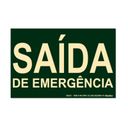 Ver imagem 1 de Placa de sinalização - SAÍDA DE EMERGÊNCIA - verde Sinalize