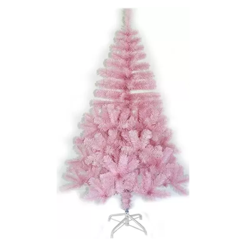 arvore de natal 150cm rosa com 320 galhos e pe de metal - RIO MASTER - 2