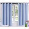 Cortina Blackout Corta Luz PVC (Plástico) Azul 1,90 x 1,60 para Varão Simples 1,50 Metros - 1
