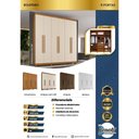 Ver imagem 7 de Guarda Roupa Itália 6 Portas 3 Gavetas 7 Prateleiras Cinamomo