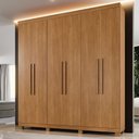 Ver imagem 2 de Guarda Roupa Itália 6 Portas 3 Gavetas 7 Prateleiras Cinamomo