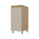 Ver imagem 3 de Balcão 1 Porta Rainha 40cm 100% MDF Cinza/Nature Greige