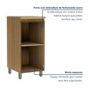 Ver imagem 7 de Balcão 1 Porta Rainha 40cm 100% MDF Cinza/Nature Greige