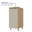 Ver imagem 6 de Balcão 1 Porta Rainha 40cm 100% MDF Cinza/Nature Greige