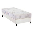 Ver imagem 1 de Cama Box Solteiro: Colchão Espuma Luckspuma D45 Gran Luck + Base CRC Courano White(88x188)