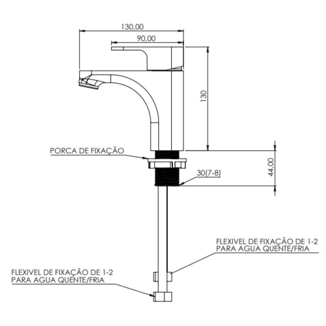 Ver imagem 4 de Torneira River Monocomando Premium Cromada