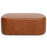 Cabeceira Cama Box 100cm Lanna com Puff Recamier Doha W01 Couríssimo Camel - Lyam Decor - 4