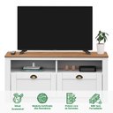 Ver imagem 2 de Rack Tv Bancada 43 Polegadas Madeira Maciça 2 Gavetas 2 Nichos Bolton Idimex