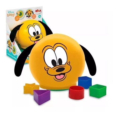 Disney Baby Encaixe Formas Pluto Brinquedo Didático Elka1235