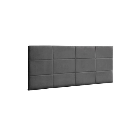 Painel Raissa 100 cm Suede Cinza