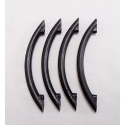 Kit 10 Puxadores Portas Gavetas Armários Simplice Preto Cozinha - 5