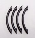 Ver imagem 5 de Kit 10 Puxadores Portas Gavetas Armários Simplice Preto Cozinha
