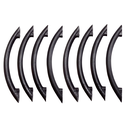 Ver imagem 1 de Kit 10 Puxadores Portas Gavetas Armários Simplice Preto Cozinha