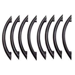 Kit 10 Puxadores Portas Gavetas Armários Simplice Preto Cozinha - 1
