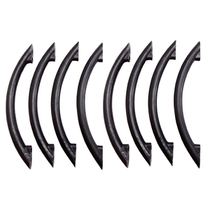 Kit 10 Puxadores Portas Gavetas Armários Simplice Preto Cozinha