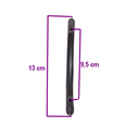 Ver imagem 2 de Kit 10 Puxadores Portas Gavetas Armários Simplice Preto Cozinha