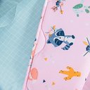 Ver imagem 4 de Edredom Cobertor Lutti Solteiro Infantil Dupla Face 200 Fios Raposa Foxy Rosa - 100% Poliéster