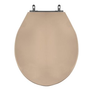 Assento Sanitário Poliéster para Louça Ravena (deca) Aço (reb. Oculto) Rosa Floral