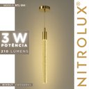 Ver imagem 4 de Lustre Pendente Nitrolux Ntl-004 Rose Gold Led Bivolt Rose Gold 5625