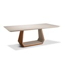 Ver imagem 2 de Mesa de Jantar 260cm x 120cm Tampo com Vidro Off White 10 Lugares