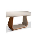 Ver imagem 3 de Mesa de Jantar 260cm x 120cm Tampo com Vidro Off White 10 Lugares