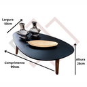 Ver imagem 3 de Mesa de Centro de Sala Orgânica Black Paris