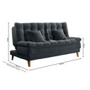 Ver imagem 5 de Sofá Cama 3 Lugares Casal Confortável 1,85 Larg Duda Matrix