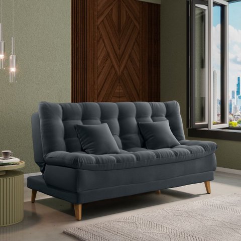 Sofá Cama 3 Lugares Casal Confortável 1,85 Larg Duda Matrix