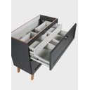 Ver imagem 5 de Gabinete para Banheiro e Espelho com LED 80cm Retro MDF Grafite Milano - On Móveis