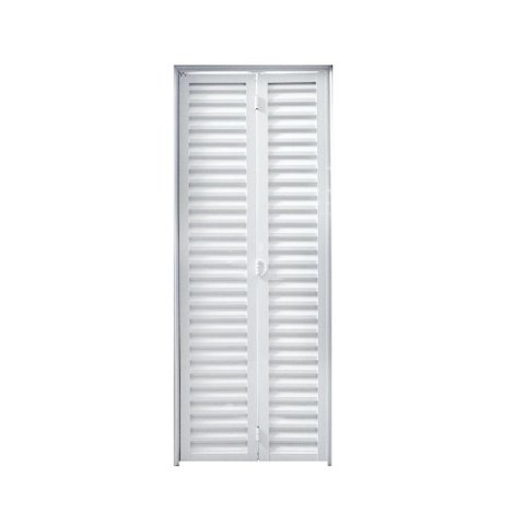 Porta Camarão Palheta Alumínio 80x210 Branco Lado Esquerdo