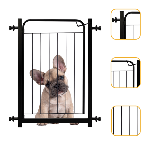 Portão Pet Preto Proteção Bebê Criança Cachorro Cão sem Extensor Itagold